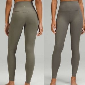 NWOT Lululemon Align High-Rise Pant 28"Grey Sage size 12